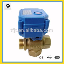 CWX-series 3way electric motorized control shut off valve, electric operated valve with 24v,110v,220v,